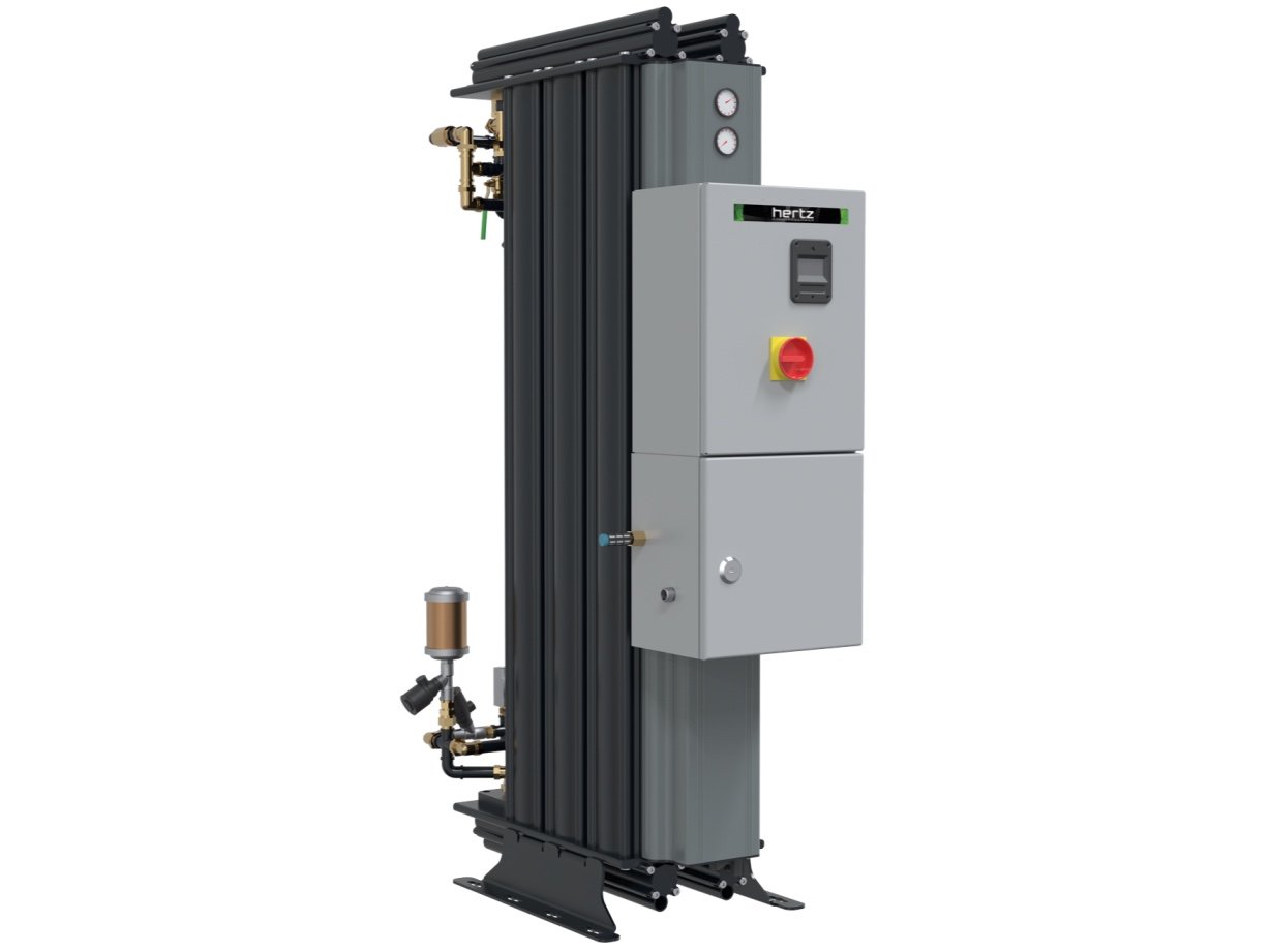 Modulární generátor dusíku Hertz HNG určený pro průmyslovou výrobu technického dusíku přímo na místě.
