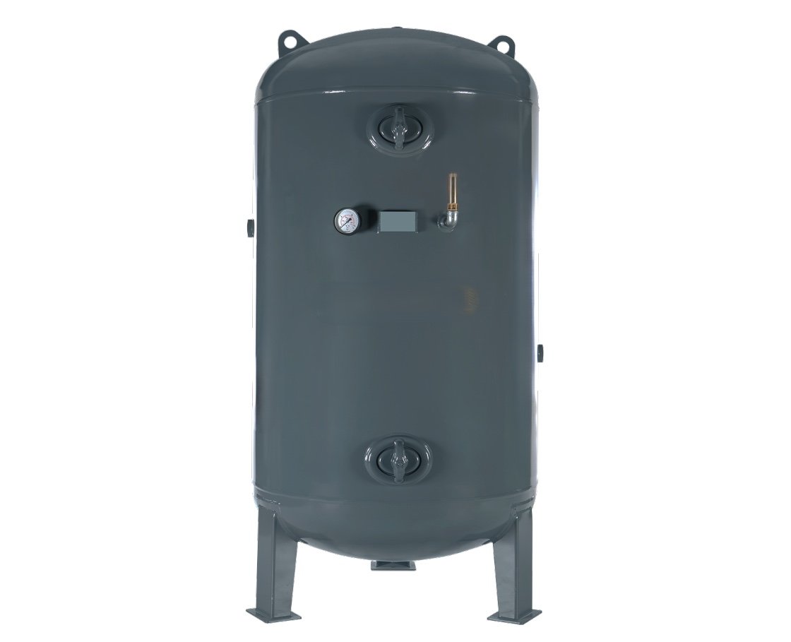 Tlaková nádoba na stlačený vzduch Hertz pro průmyslové kompresorové systémy.